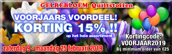 VOORJAARS KORTING 15%