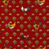 1178 - Rood provencaals met hanen