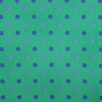 Groen met polka dots