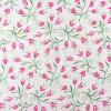 FQ1539 - Beige ondergrond met roze bloemen FQ