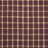 QY1618-90 - Paars (aubergine) met beige groene ruit BRUSHED FQ