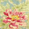 FQ2244-22 - Blauwgroen met grote bloemen FQ