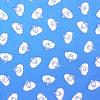 2284 - Blauw met witte schaapjes