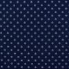 2556 - Blauw donker wit bloemetje