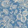 FQ2953 - Blauw met ivoorkleurige bloemen FQ