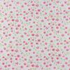 3063 - Blauw met kleine roze bloemetjes