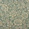 FQ3074 - Blauwgrijs met lichtbeige bloemen FQ