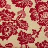 3408 - Beige met rode bloemenprint: La Veille de No�l