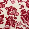 3409 - Ivoor (pearl) met rode bloemenprint: La Veille de No�l