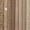 BU3508a - Bundeltje van 7 creme beige Dusty lapjes van 10x110 cm