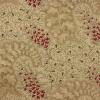 3651 - Beige met fijne bruine en rode print