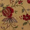 3652 - Beige donker met sierlijke ranken en bloemen