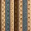 3800 - Beige bruine en blauwe streep met bruin printje