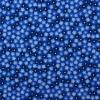 3848 - Blauw middel met licht- en donkerblauw bloemetje