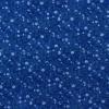 3849 - Blauw middel met klein licht- en donkerblauw bloemetje
