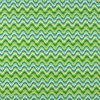 Groen lime aqua en wit zigzag printje FQ