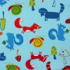 4284 - Blauw licht met dieren en paddestoelen