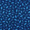 4289 - Blauw met aqua blaadjes