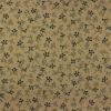 4381 - Beige met blauw gestippeld takje en bloemetjes
