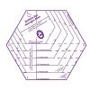 NO4407 - MM Multi Size Hexagon Ruler