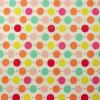 [FQ4459] - Creme met kleurrijke kleine en grote dots FQ