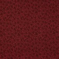 Rood met kleine blaadjes en vruchtjes/bloemetjes
