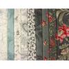 BU4495 - Grijs, ivoor, blauwe bundel van 9 Fat Eights