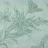 4502 - Blauw met grotere ton sur ton bloemen