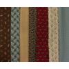 BU4714a - Bruin beige rood blauwe bundel van 7 FQ