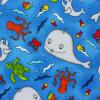 4727 - Blauw met walvissen, schildpad, kreeft en visjes