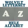 Wolvilt letterset A-Z