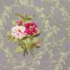 Grijs met grijsgroene bladeren en wit/roze bloemen FQ