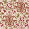 5335 - Ivoor met rood en beige paisly met bloemen