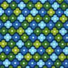 FQ5492 - Blauw met groen en blauwe bloemen ROYAL FQ