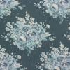 Grijsblauw met lichter bloemboeket - Summer Floral Blue FQ