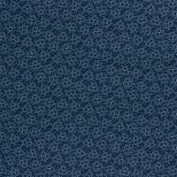 Blauw licht met wit gestippeld bloemachtig figuurtje
