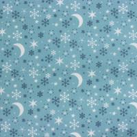 Licht (grijs)blauw met ijskristallen en maantjes