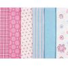BU2294 - Wit blauw roze (licht) bundel van 6 FQ