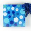 NO2377-2 - Rolmaat Blauw met dots 5,5x5,5 cm
