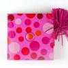 NO2377-5 - Rolmaat Roze met Dots 5,5x5,5 cm