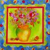 PN1284-6 - Terracotta vaas met anemonen