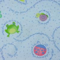 Blauw met grote swirls FQ