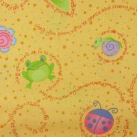 Geel met grote swirls FQ