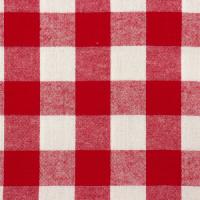 Rood witte ruit groot BRUSHED