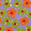 1775 - Paars met grote bloemen