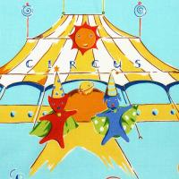 Blauw met circustent FQ