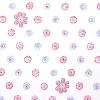 2293 - Wit met gestippelde bloemen