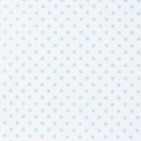 Wit met kleine blauwe bloemetjes FQ