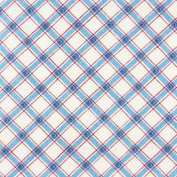 Ivoor met blauw rode ruit