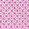 Roze witte ruitjes met hartjes